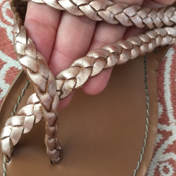 Roxy Braided Leather Strap Sandals - Picture 2 of 12